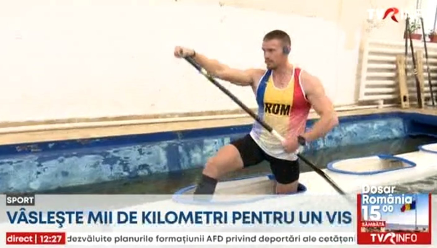 Campionul mondial Cătălin Chirilă vâslește mii de kilometri pentru un