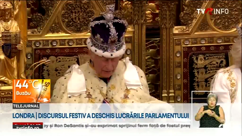 Charles al III lea a susţinut discursul regelui şi a deschis