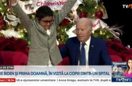 După ce a rezolvat problemele de stat, liderul american și soția să au vizitat un spital de copii din capitală federală și le-au oferit cadouri micuților