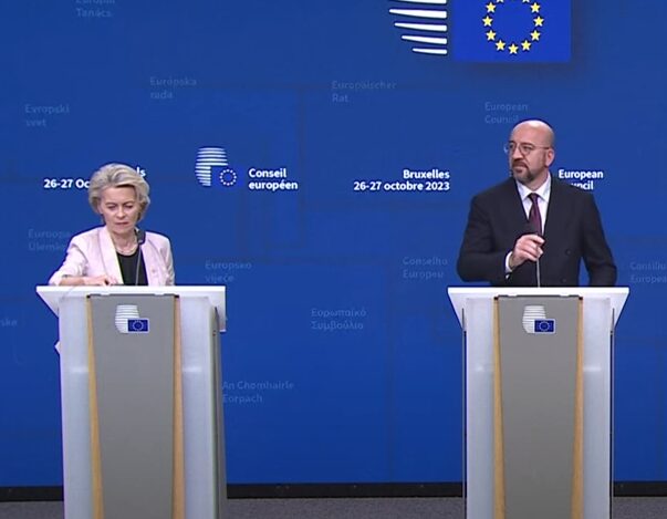Ursula von der Leyen și Charles Michel
