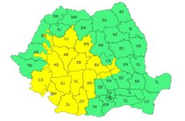 Cod galben de vânt puternic şi viscol în 20 de judeţe
