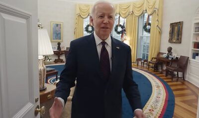 Preşedintele american Joe Biden în Biroul Oval / captura video