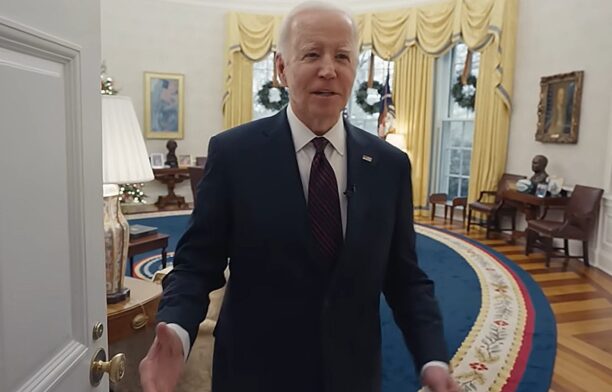 Preşedintele american Joe Biden în Biroul Oval / captura video