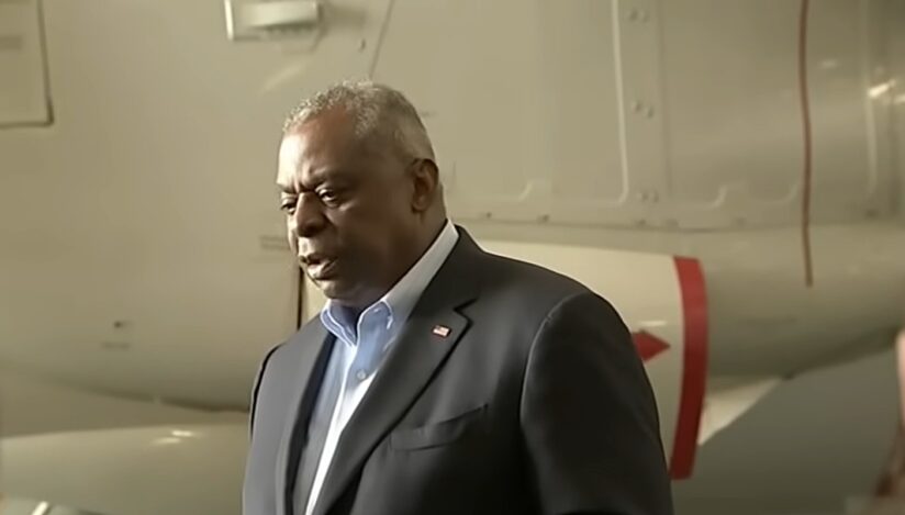 Secretarul american al apărării, Lloyd Austin. Sursa foto: captura video