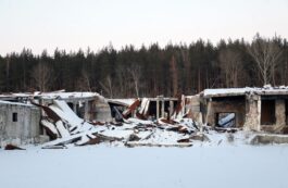 Atac rusesc în Izium, regiunea Harkov. Sursa foto: Profimedia