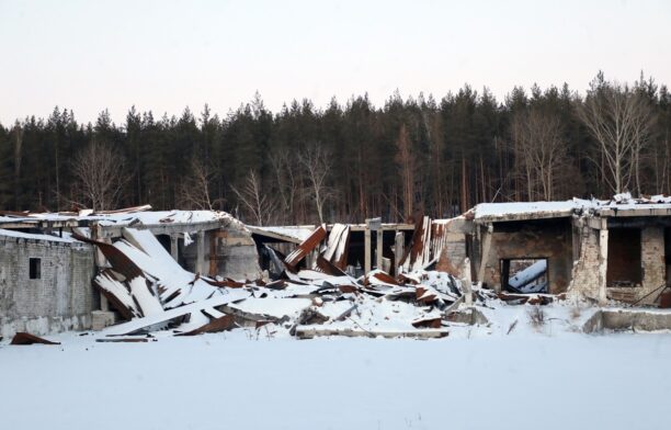 Atac rusesc în Izium, regiunea Harkov. Sursa foto: Profimedia