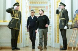 Rishi Sunak și Volodimir Zelenski