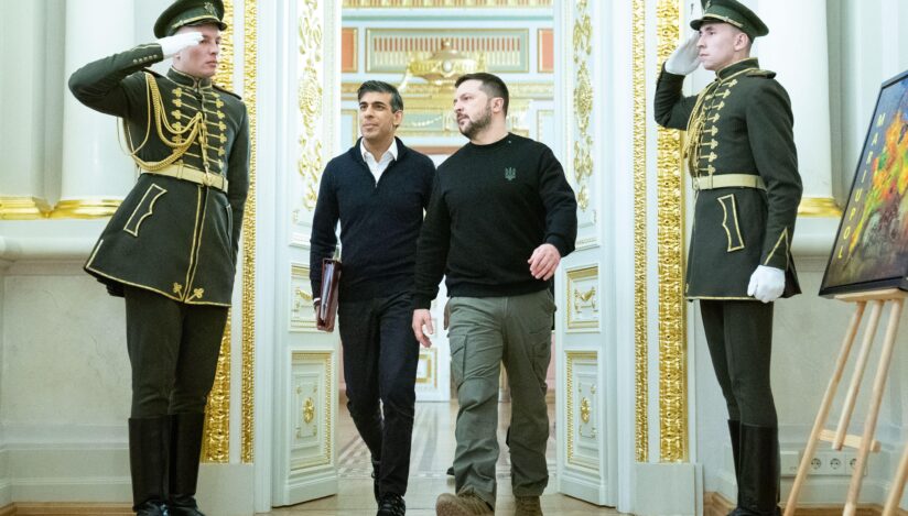 Rishi Sunak și Volodimir Zelenski