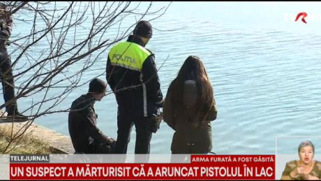 Armă găsită în lac