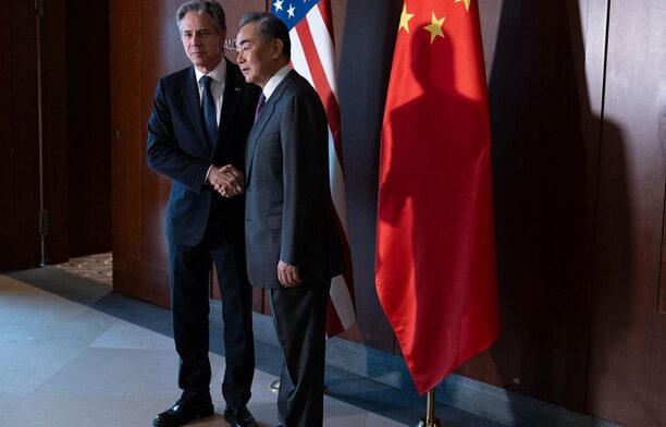 Şeful diplomaţiei americane, Antony Blinken, și ministrul de externe chinez Wang Yi Sursa foto: X, @SecBlinken