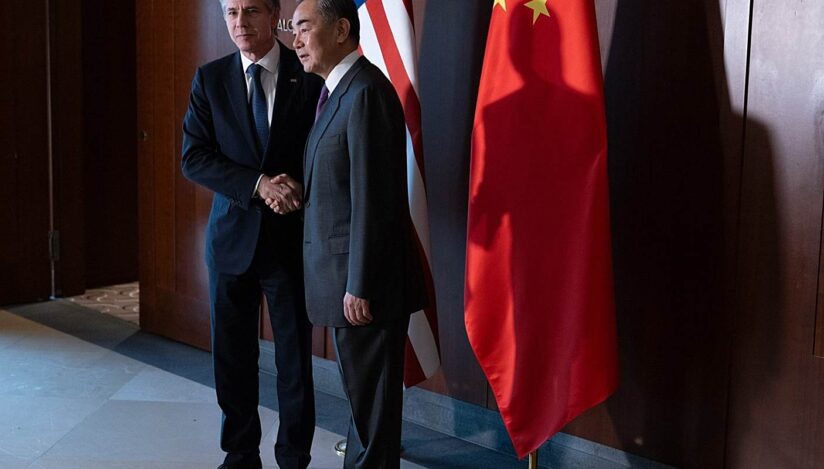 Şeful diplomaţiei americane, Antony Blinken, și ministrul de externe chinez Wang Yi Sursa foto: X, @SecBlinken