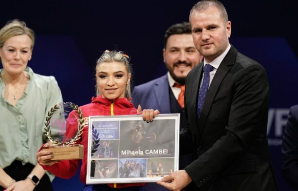 Mihaela Valentina Cambei, cea mai bună halterofilă europeană din 2023. Sursa foto: Facebook, FRH