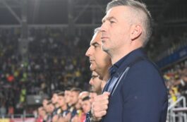 Naționala României cu antrenor Edward Iordănescu. Sursa foto: frf.ro