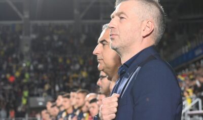 Naționala României cu antrenor Edward Iordănescu. Sursa foto: frf.ro
