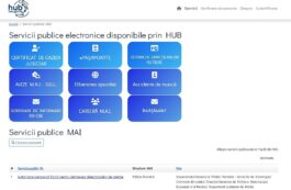 MAI: HUB-ul de servicii online