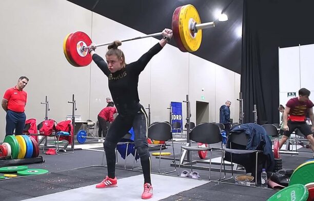 Loredana Toma, haltere / captura video