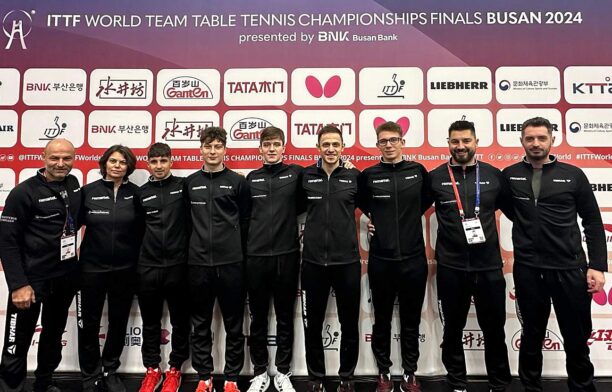 Echipa masculină de tenis de masă a RomânieiSursa foto: Facebook, Federatia Romana de Tenis de Masa
