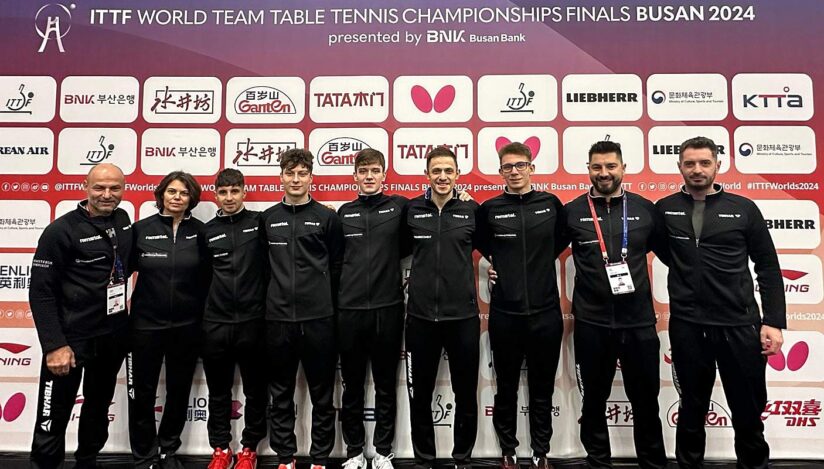 Echipa masculină de tenis de masă a RomânieiSursa foto: Facebook, Federatia Romana de Tenis de Masa