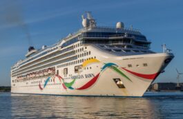 Vasul de croazieră Norwegian Dawn. Sursa foto: Profimedia Images