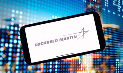 Logo-ul companiei Lockheed Martin. Sursa foto: Profimedia Images