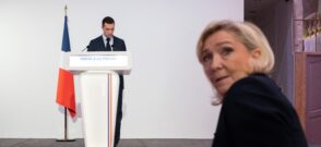 Jordan Bardella și Marine Le Pen