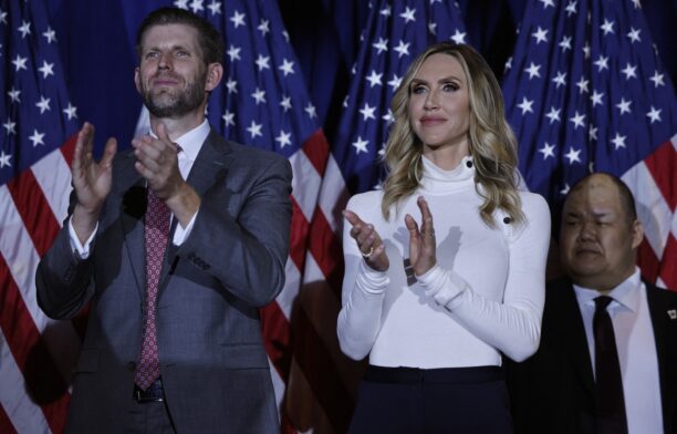 Eric Trump și soția sa, Lara Trump. Sursa foto: Profimedia Images
