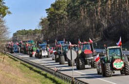 Fermierii polonezi protestează la frontiera cu Germania. Sursa foto: Profimedia Images