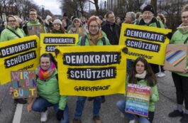 Zeci de mii de persoane au protestat în Hamburg față de extremismul de dreapta. Sursa foto: Profimedia Images