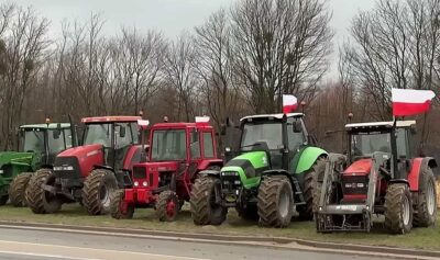 Protest fermieri Polonia / captura video