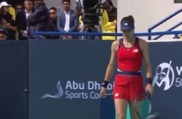 Sorana Cîrstea la turneul de la Abu Dhabi WTA500 / captura video