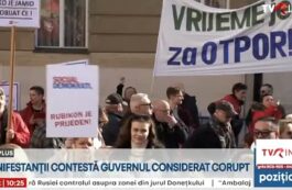 Miting de amploare la Zagreb