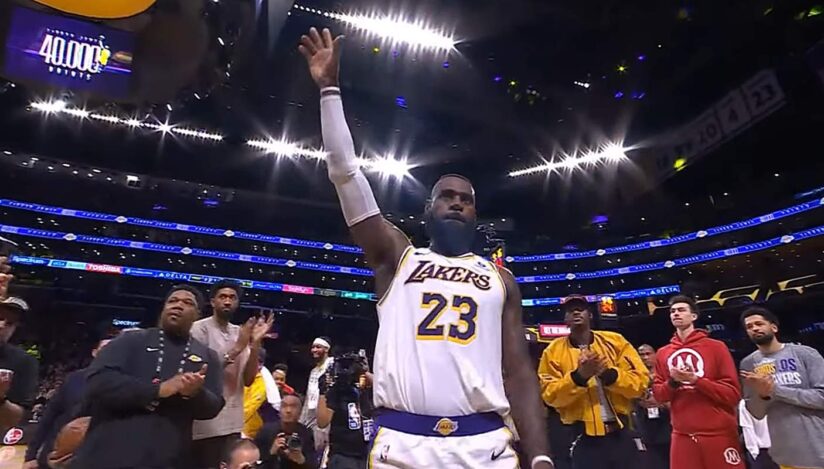 LeBron James, 40.000 de puncte în NBA / captura video