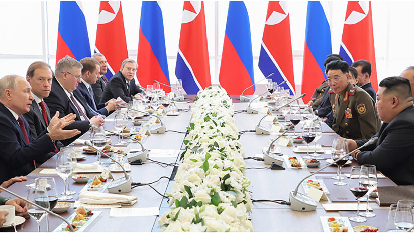 Vladimir Putin și Kim Jong Un