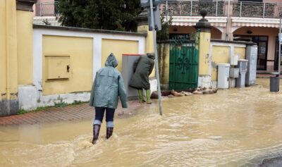 Inundații în Italia în urma ploilor torențiale. Sursa foto: Profimedia Images