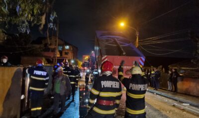 Explozie într-un bloc din Craiova. Sursa foto: ISU Dolj