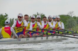Medalia de bronz la Campionatele Europene de Canotaj 2024 pentru echipajul de 8+1 masculin (M8+), compus din Mihăiță Țigănescu, Ciprian Tudosă, Florin Arteni, Mugurel Semciuc, Constantin Adam, Sergiu Bejan, Ștefan Berariu, Florin Lehaci și Adrian Munteanu. Sursa foto: Federația Română de Canotaj