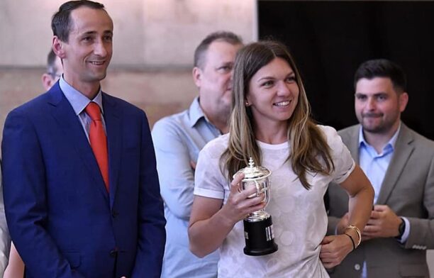 Mihai Covaliu și Simona Halep / Sursa foto: Facebook, COSR