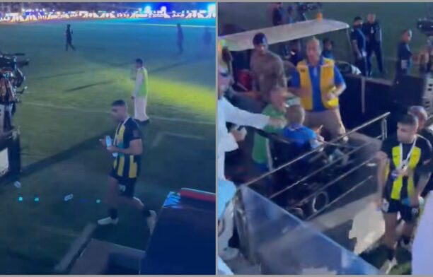 Hamdallah (Al-Ittihad), biciuit de un spectator