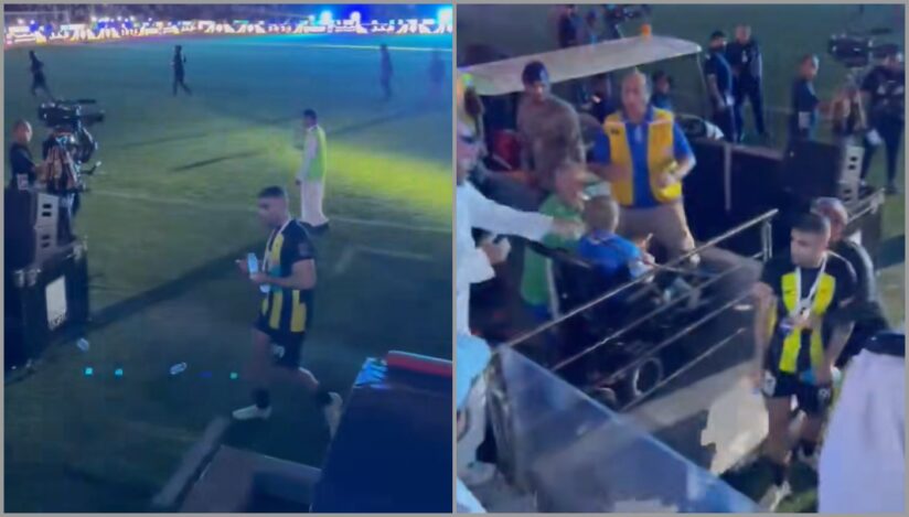 Hamdallah (Al-Ittihad), biciuit de un spectator