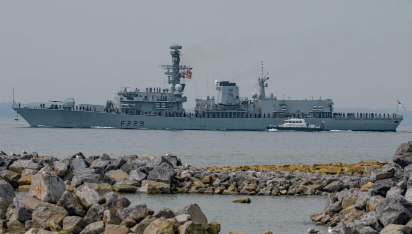 Nava HMS Lancaster, Marina Regală Britanică. Sursa foto: Profimedia Images