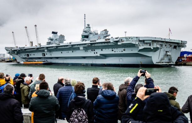 Portavionul marinei regale HMS Prince of Wales. Sursa foto: Profimedia Images