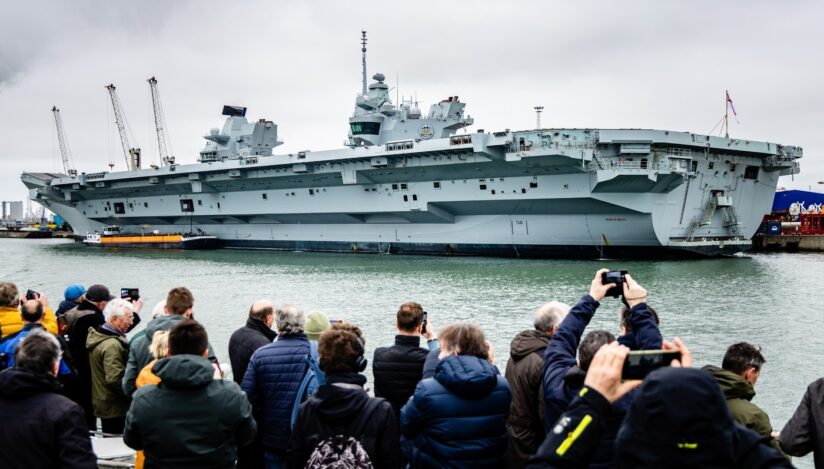 Portavionul marinei regale HMS Prince of Wales. Sursa foto: Profimedia Images