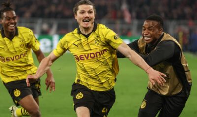 Borussia Dortmund s-a calificat în semifinalele Ligii Campionilor la fotbal, după ce a învins-o spectaculos pe Atletico Madrid cu scorul de 4-2 (2-0). Sursa foto: Profimedia Images