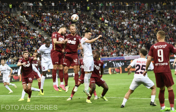 Meciul dintre FCSB si CFR 1907 Cluj, din etapa a 9-a a fazei play-off a Superligii de fotbal, desfasurat pe Arena Nationala. Sursa foto: Cristian Nistor, Agerpres Foto