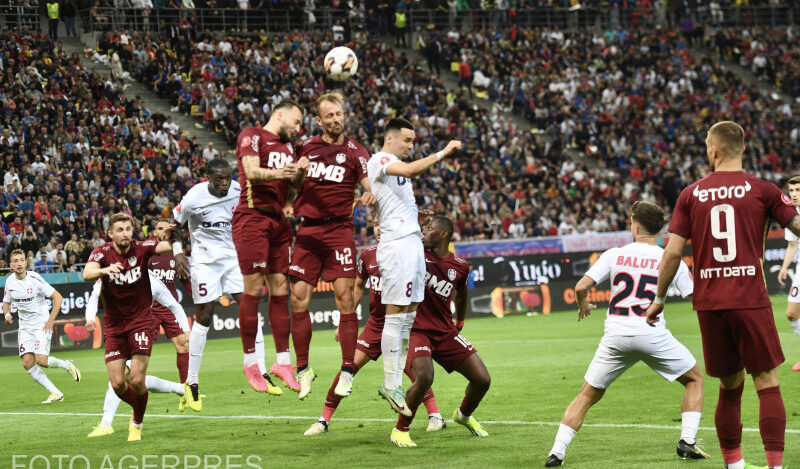 Meciul dintre FCSB si CFR 1907 Cluj, din etapa a 9-a a fazei play-off a Superligii de fotbal, desfasurat pe Arena Nationala. Sursa foto: Cristian Nistor, Agerpres Foto
