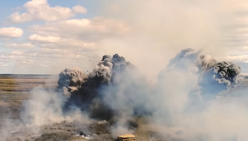 Atac cu rachete ghidate / captura video