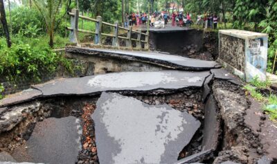 Alunecări de teren în Indonezia. Sursa foto: Profimedia Images
