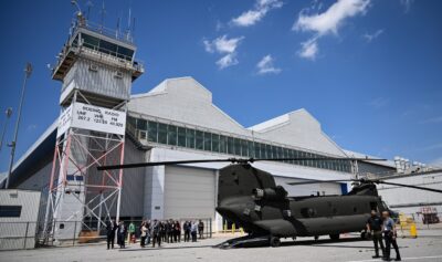 Elicopterul pentru transporturi grele CH47-F Chinook. Uzina Boeing din Philadelphia. Sursa foto: Profimedia Images