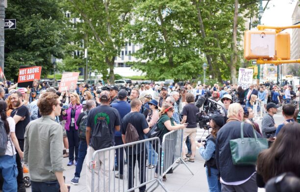 Reacții în stradă după condamnarea lui Donald Trump. Sursa foto: Profimedia Images