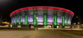 Puskas Arena din Budapesta va găzdui finala Ligii Campionilor la fotbal în 2026 / Foto: puskasarena.com